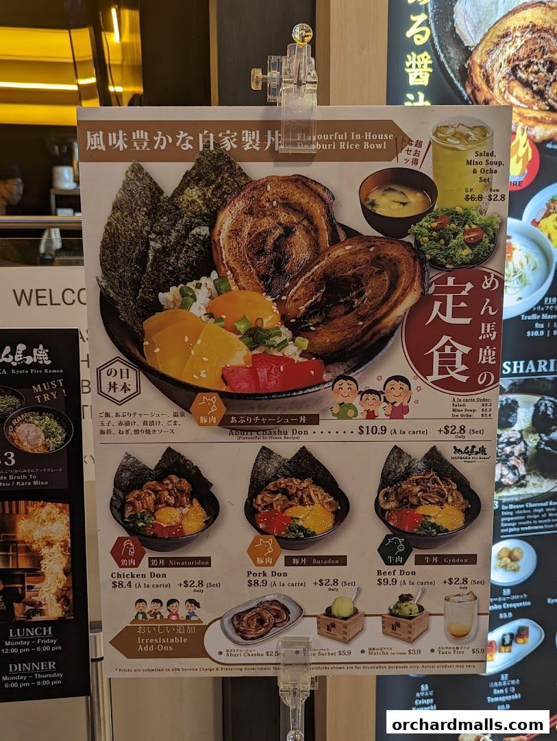 Menu page for Fire Ramen  Izakaya by Menbaka The Centrepoint