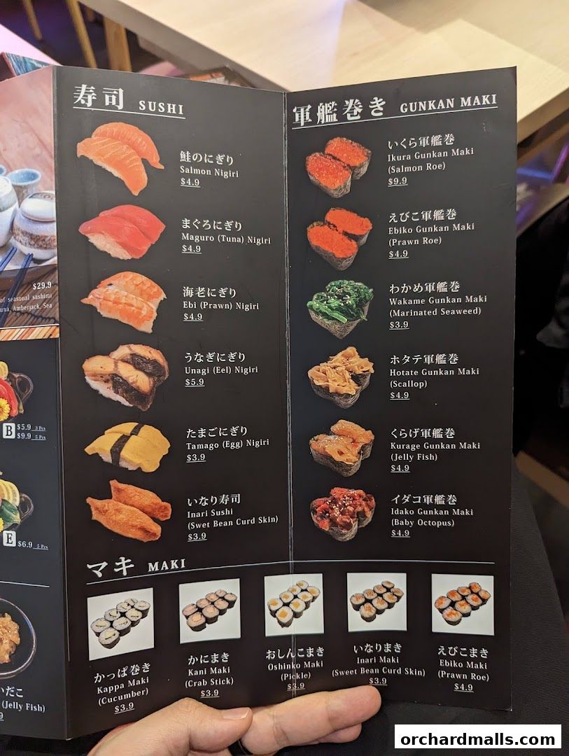 Menu page for Fire Ramen  Izakaya by Menbaka The Centrepoint