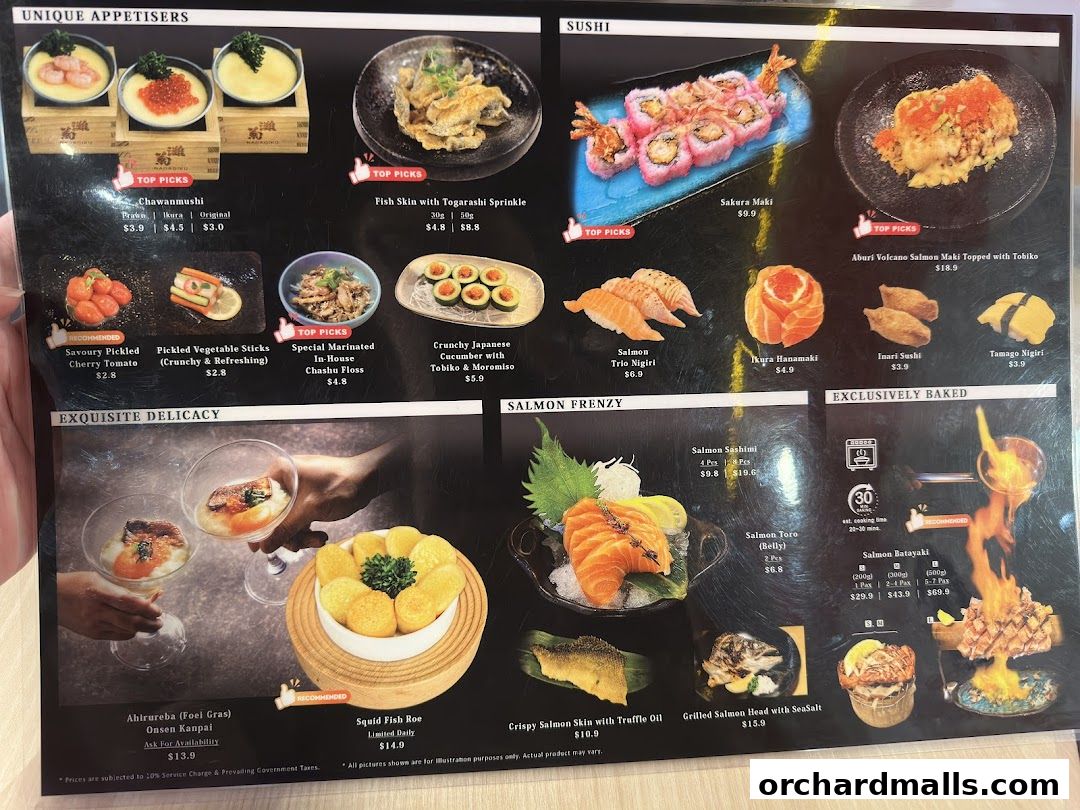 Menu page for Fire Ramen  Izakaya by Menbaka The Centrepoint
