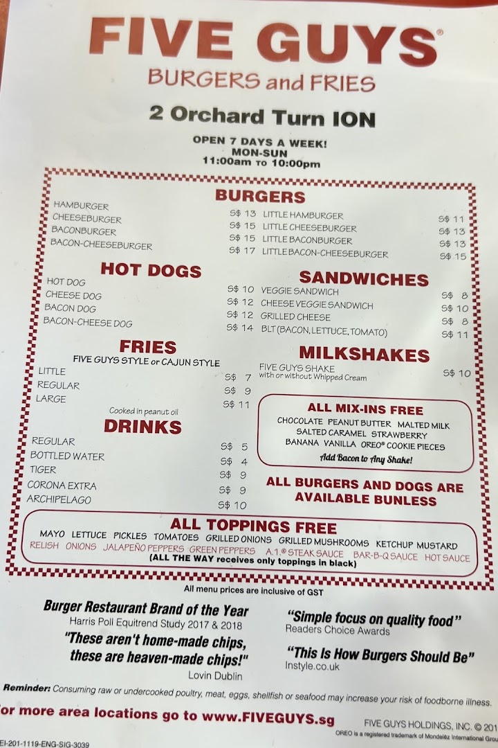 Five Guys ION Mall