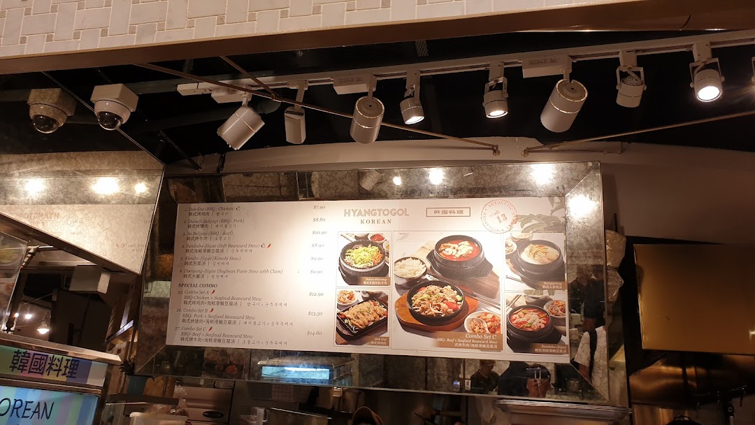 Menu page for Food Opera