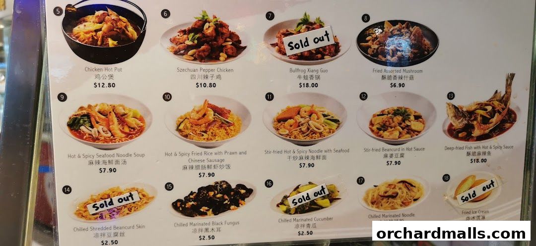 Menu page for Food Republic 313somerset