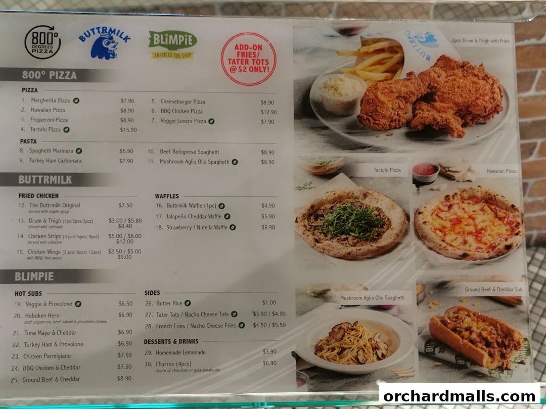 Menu page for Food Republic 313somerset