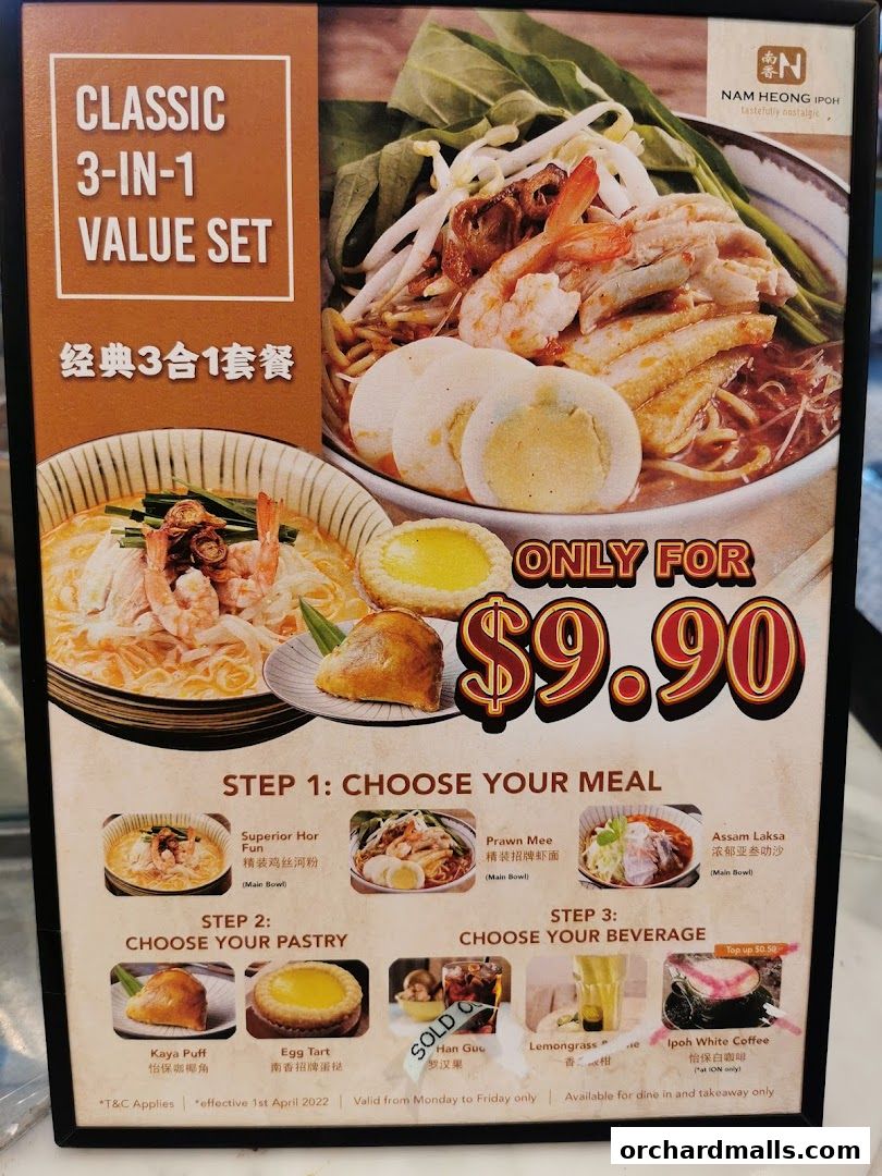 Menu page for Food Republic 313somerset