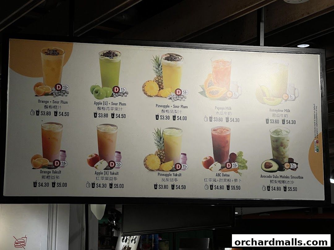 Menu page for Food Republic