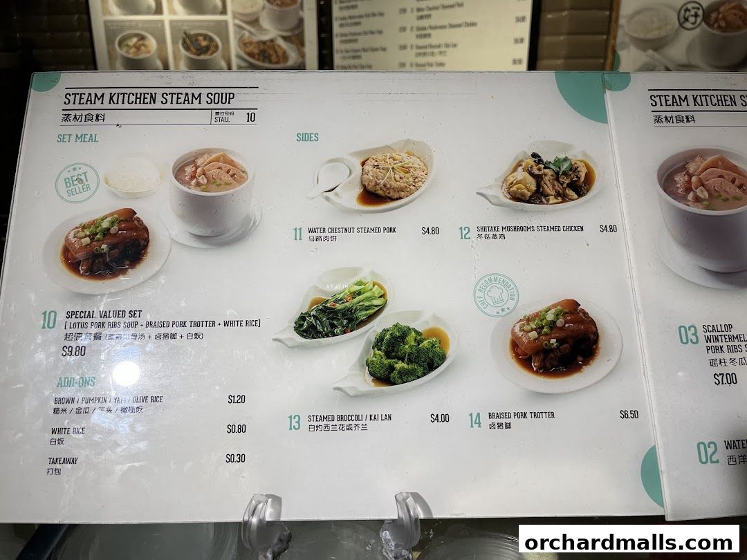 Menu page for Food Republic