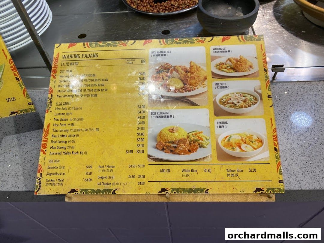 Menu page for Food Republic