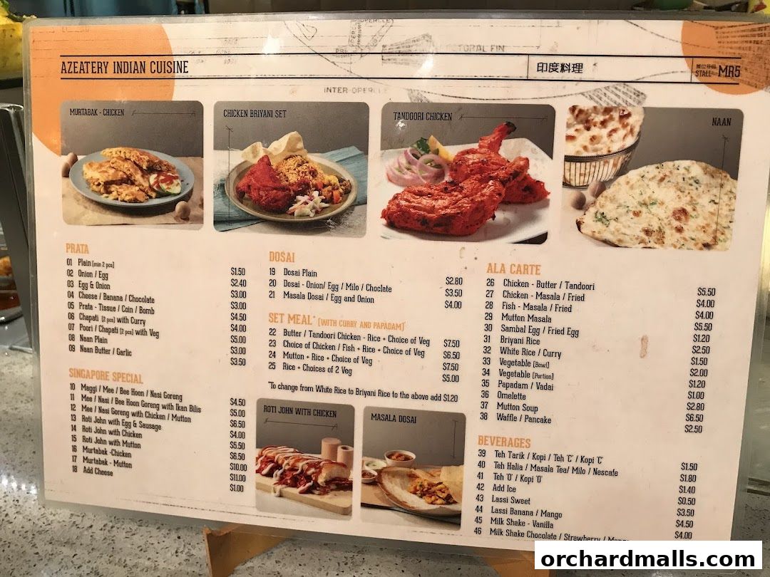 Menu page for Food Republic