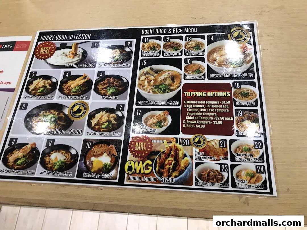 Menu page for Food Republic