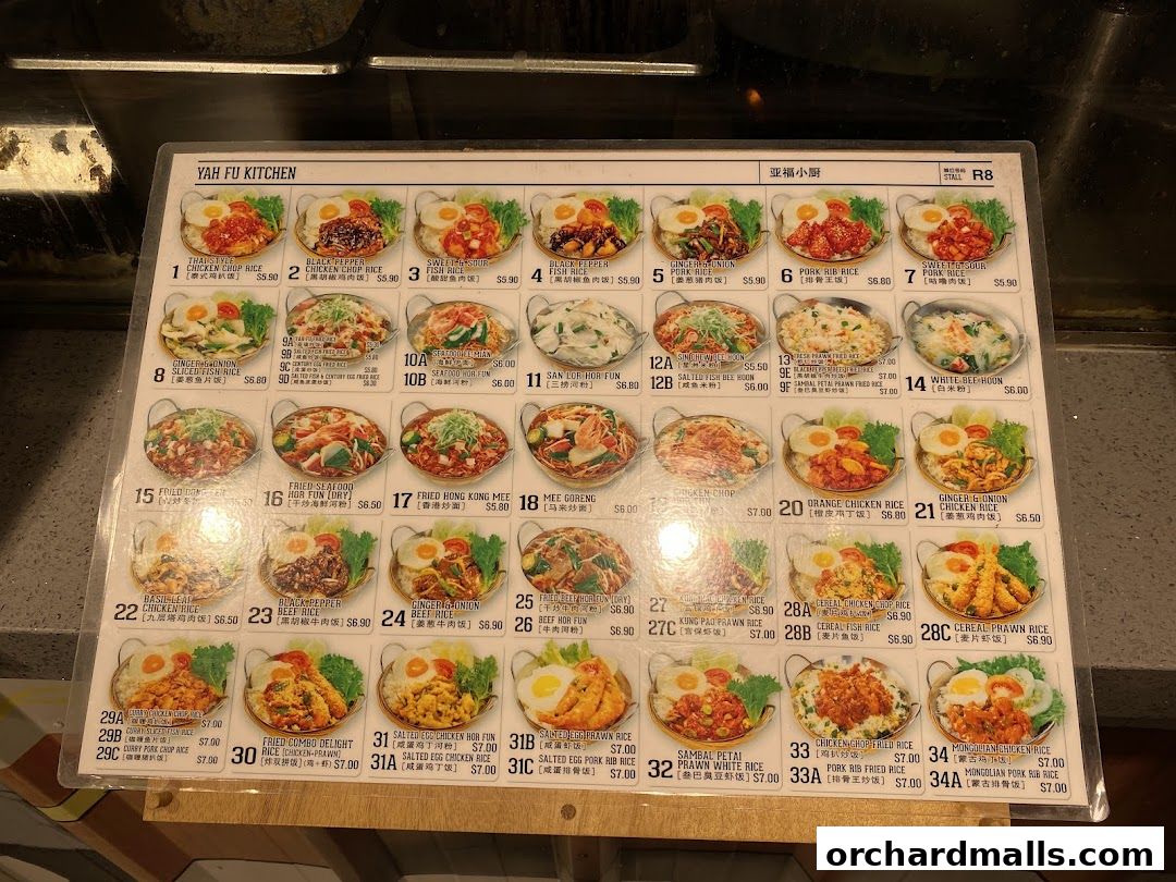 Menu page for Food Republic