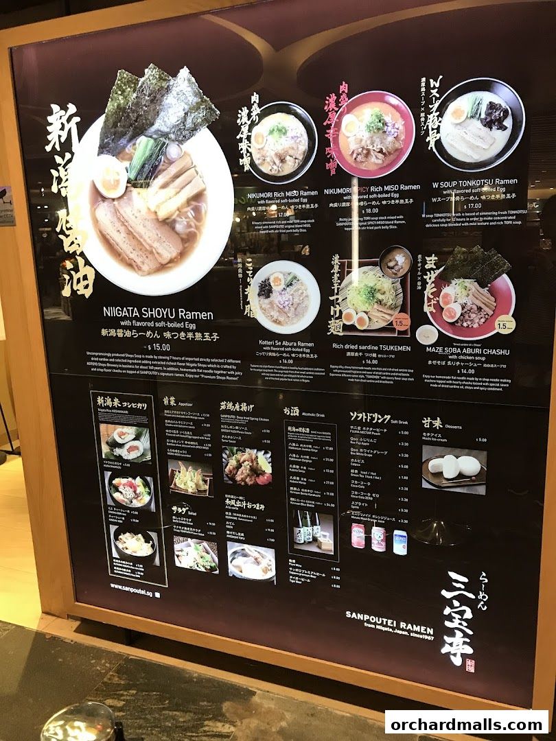 Menu page for Food Republic