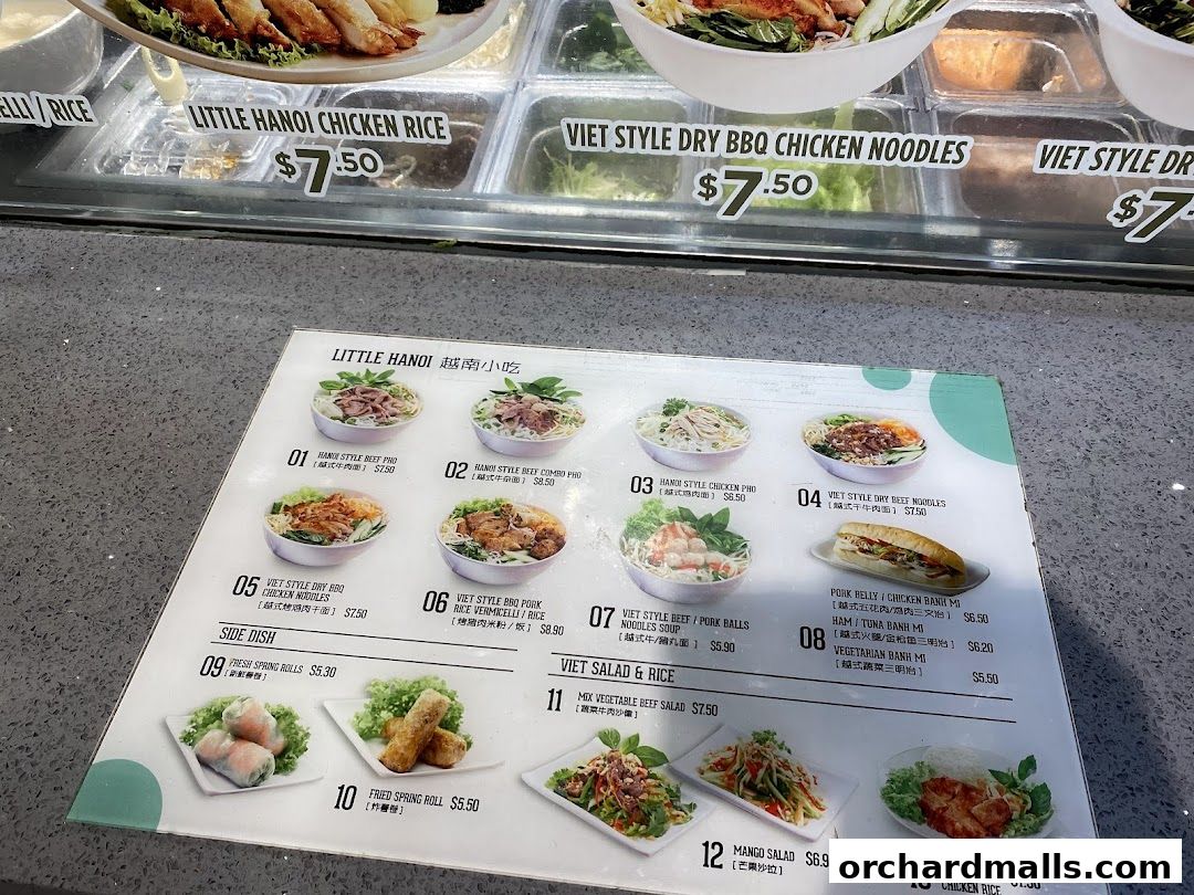 Menu page for Food Republic