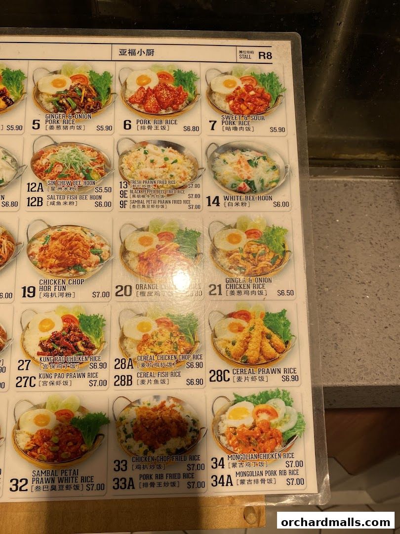 Menu page for Food Republic