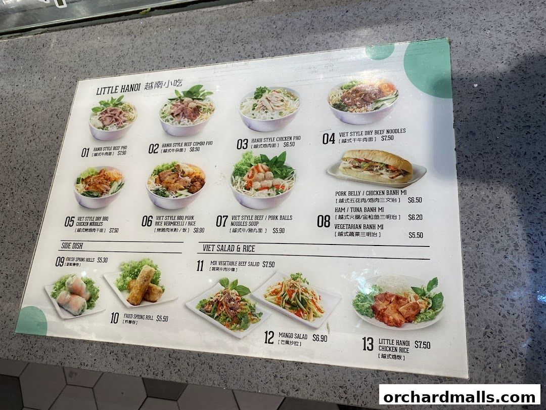 Menu page for Food Republic