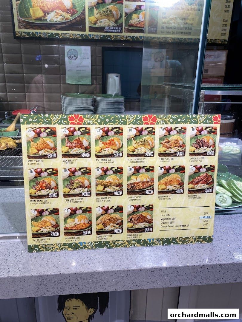 Menu page for Food Republic