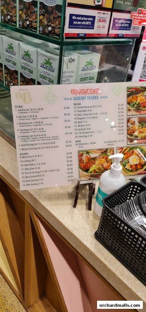 Menu page for Food Republic Wisma Atria