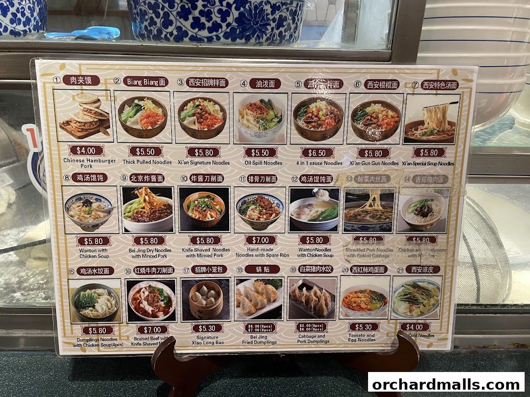 Menu page for Food Republic Wisma Atria