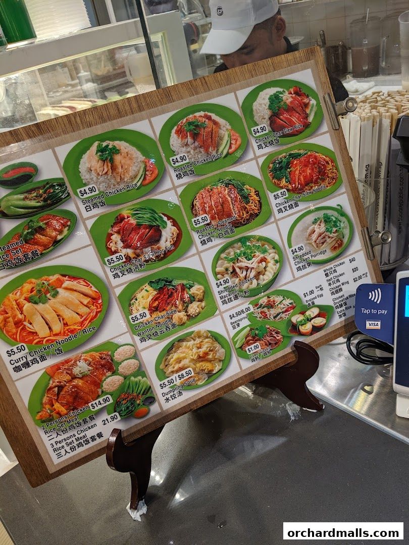 Menu page for Food Republic Wisma Atria