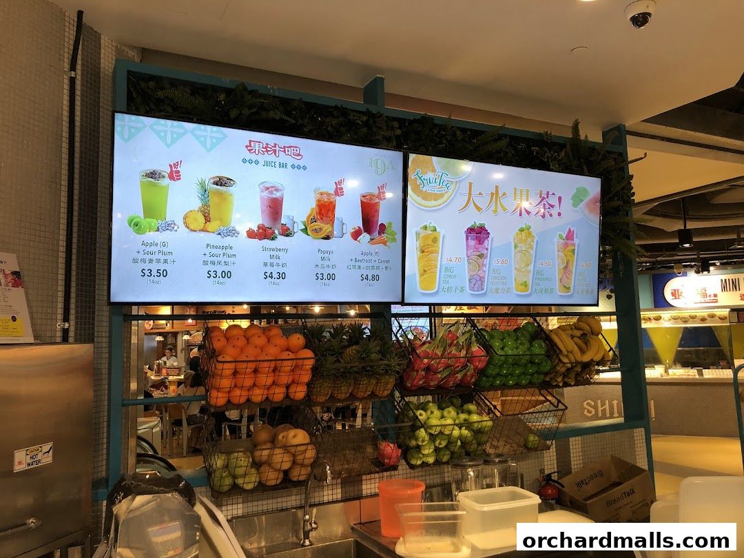 Menu page for Food Republic Wisma Atria