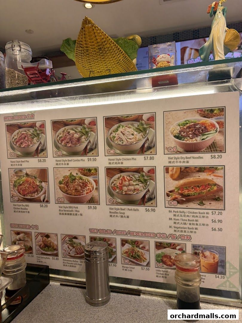 Menu page for Food Republic Wisma Atria