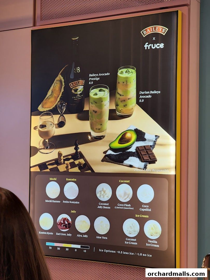 Menu page for Fruce Wisma