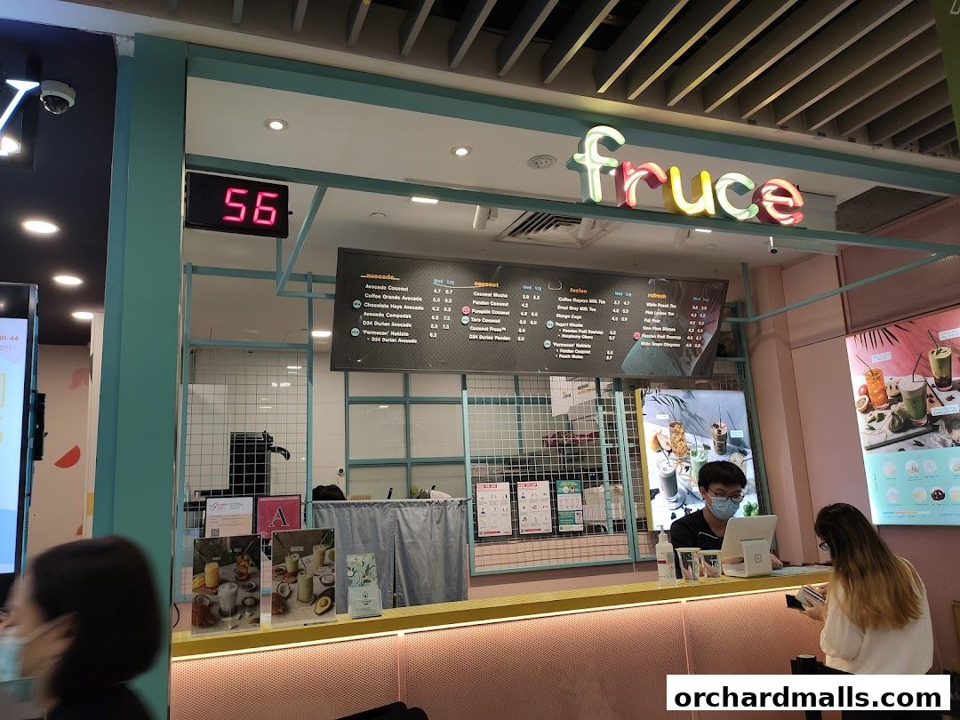 Menu page for Fruce Wisma