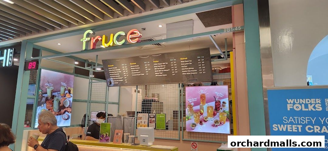Menu page for Fruce Wisma