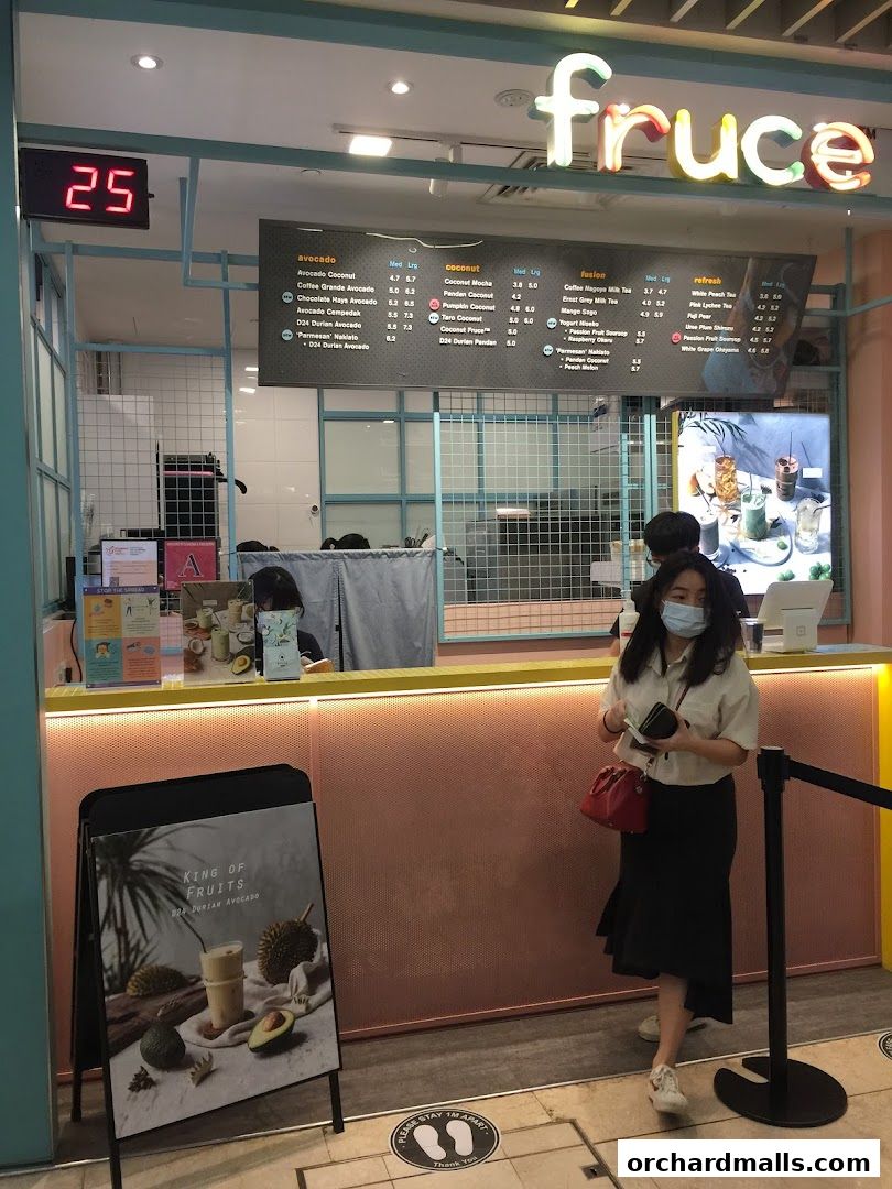 Menu page for Fruce Wisma