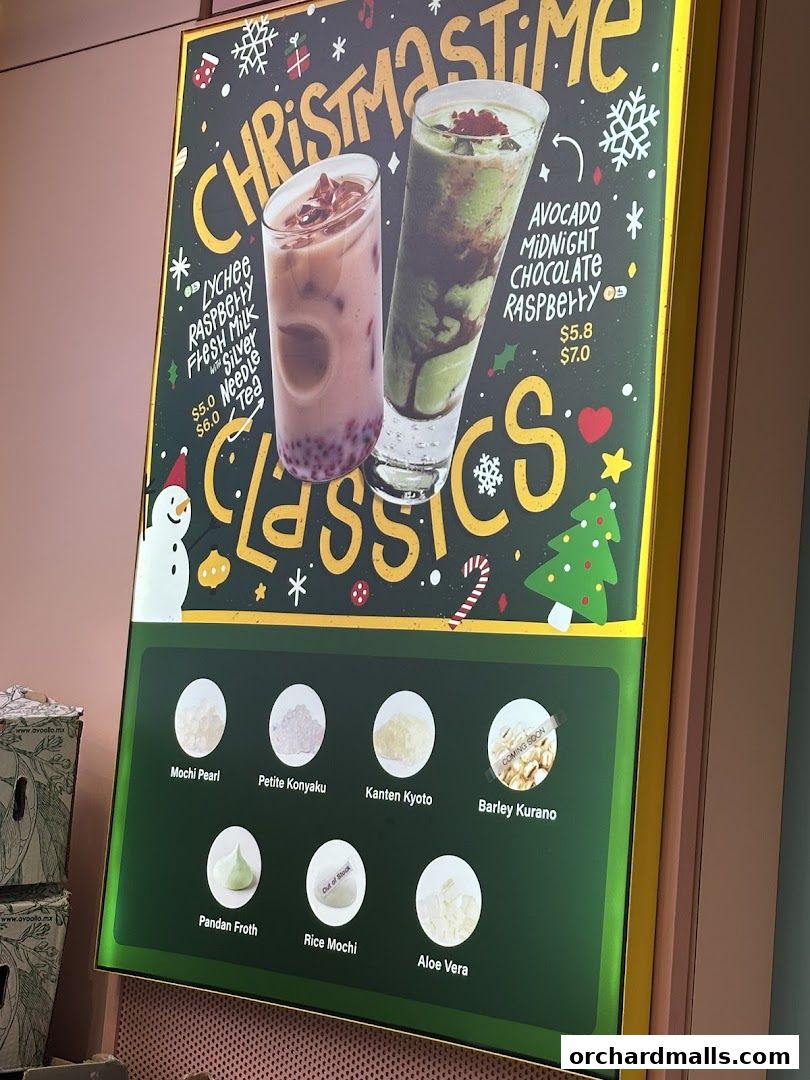 Menu page for Fruce Wisma