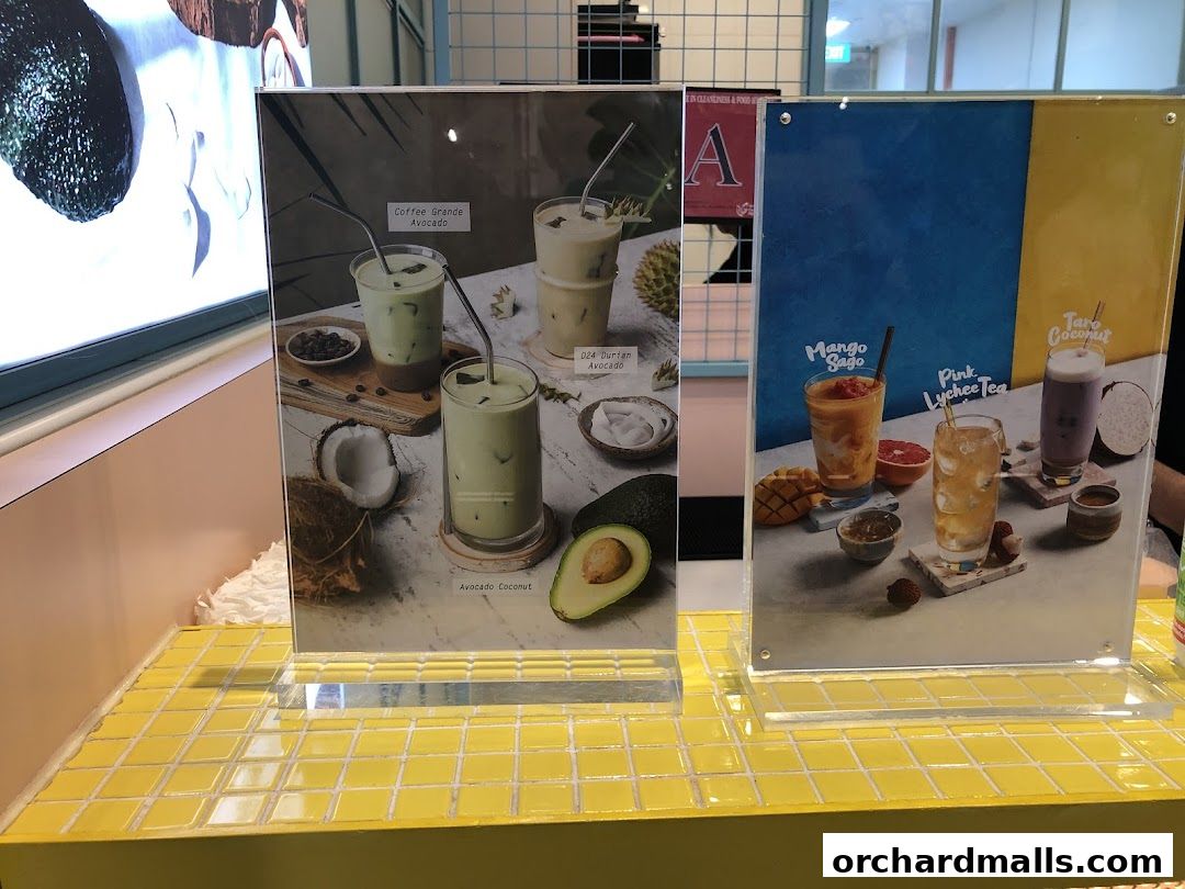 Menu page for Fruce Wisma