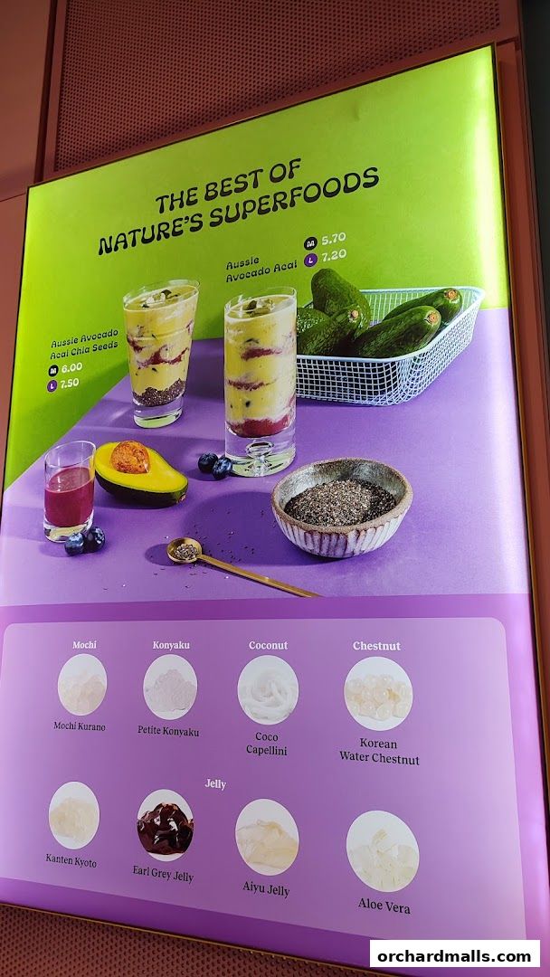 Menu page for Fruce Wisma