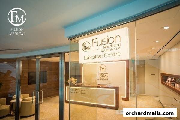 The entrance and reception area of Fusion Medical & Aesthetic Executive Centre.