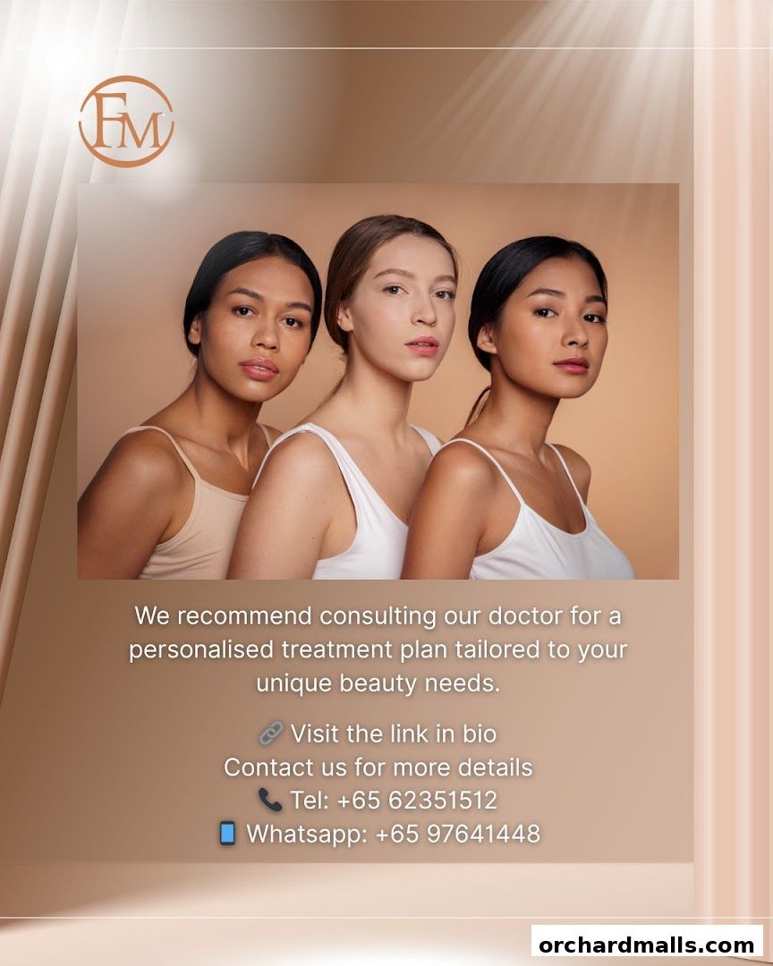 Three women with diverse skin tones are featured, promoting personalized beauty treatments.