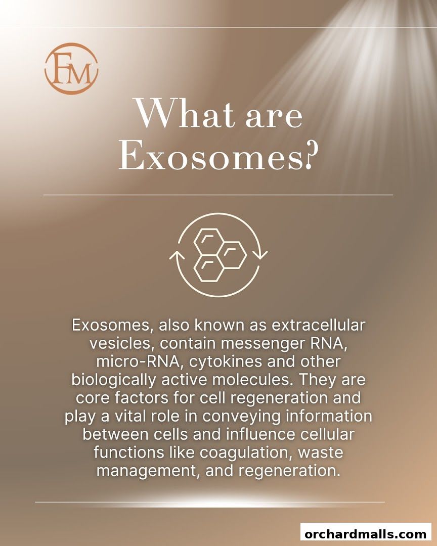 An informational graphic explaining what exosomes are, with the Fusion Medical logo.