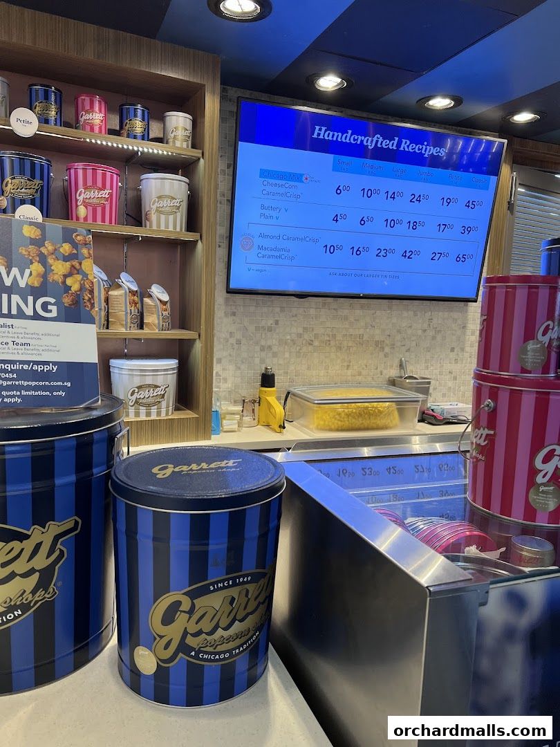 Menu page for Garrett Popcorn Shops - 313 Somerset