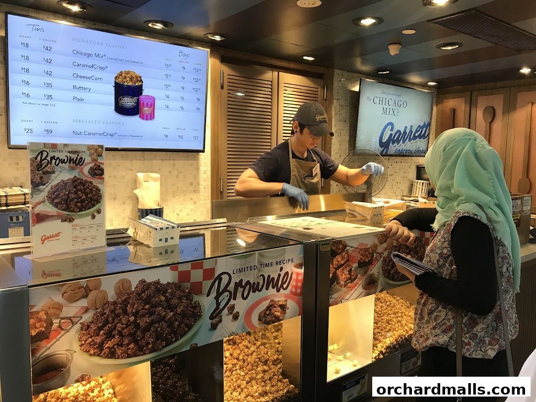 Menu page for Garrett Popcorn Shops - 313 Somerset