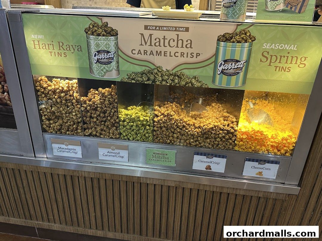 Menu page for Garrett Popcorn Shops - 313 Somerset