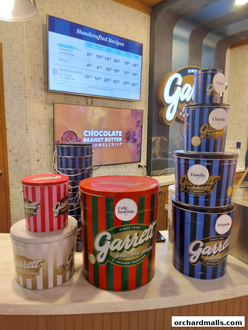 Menu page for Garrett Popcorn Shops - Wisma Atria