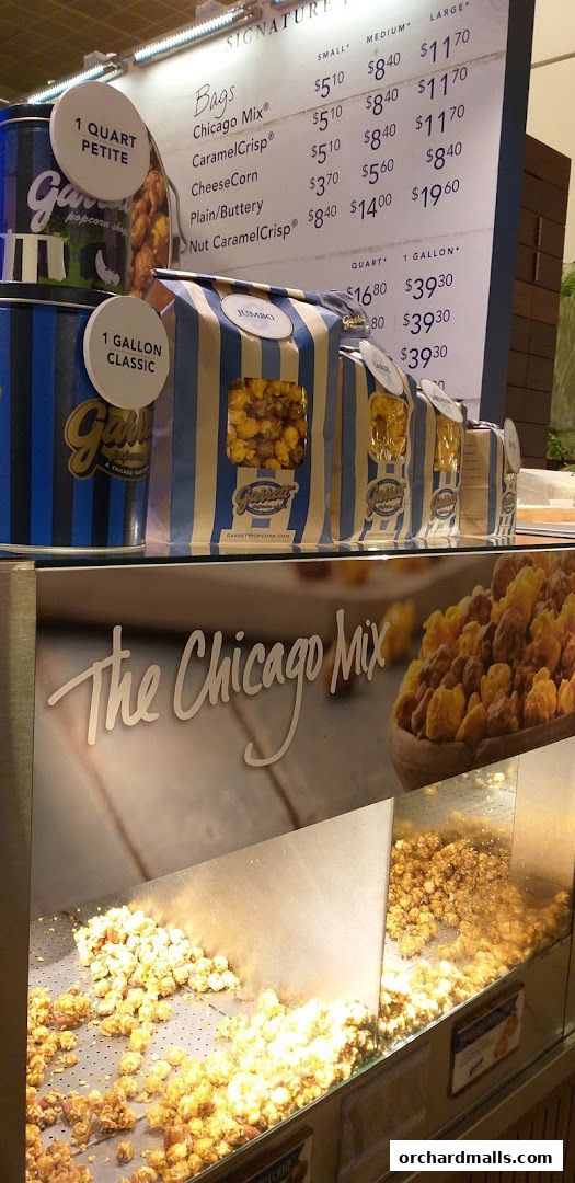 Menu page for Garrett Popcorn Shops - Wisma Atria