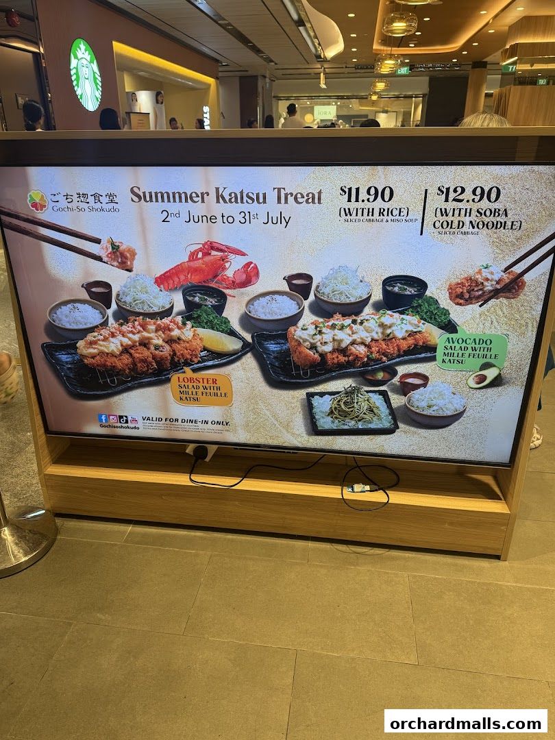 Menu page for Gochi-So Shokudo ごち惣食堂 Wisma Atria