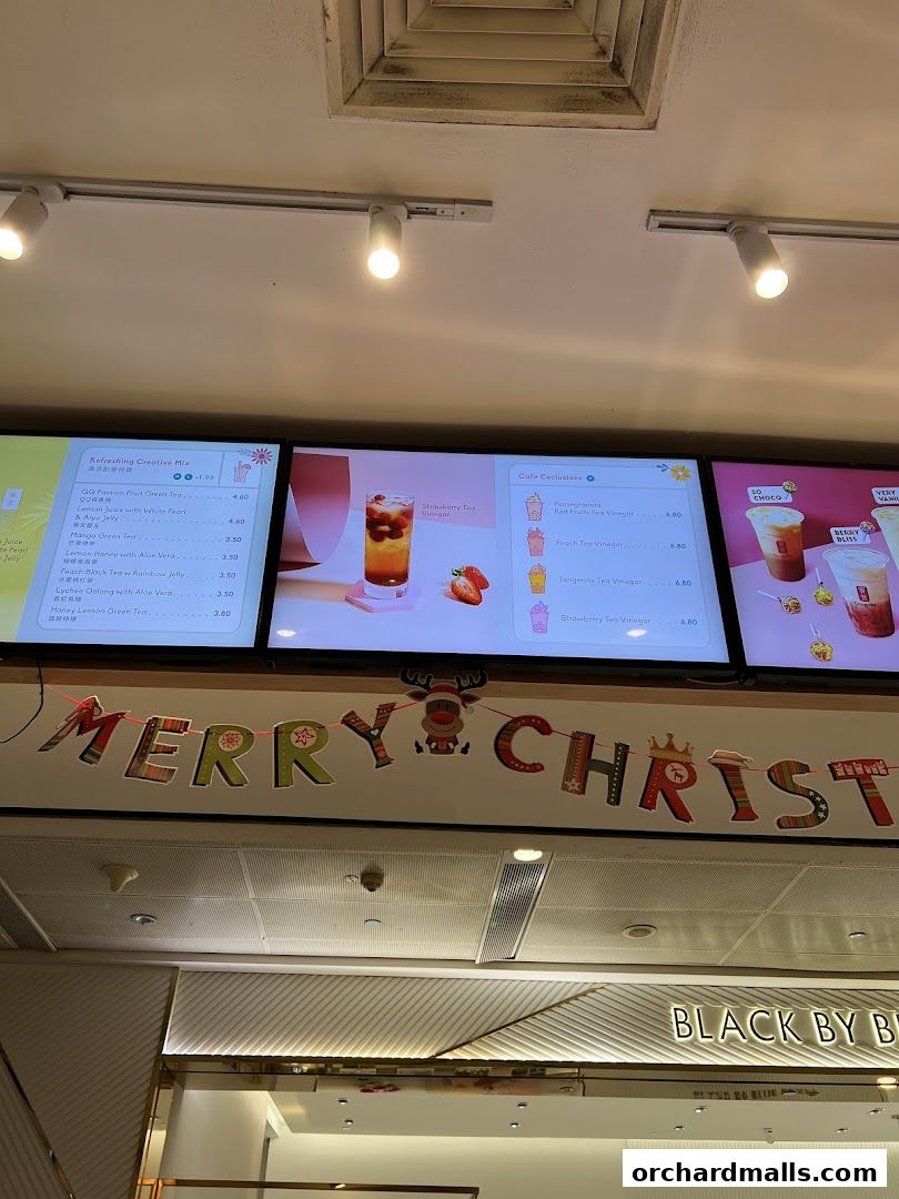 Menu page for Gong Cha