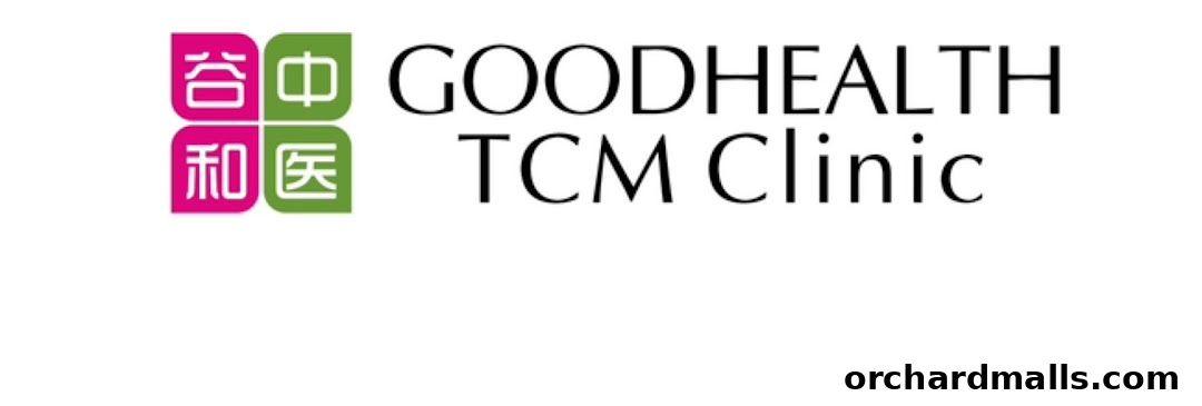 Logo for Goodhealth TCM Clinic featuring Chinese characters and English text.