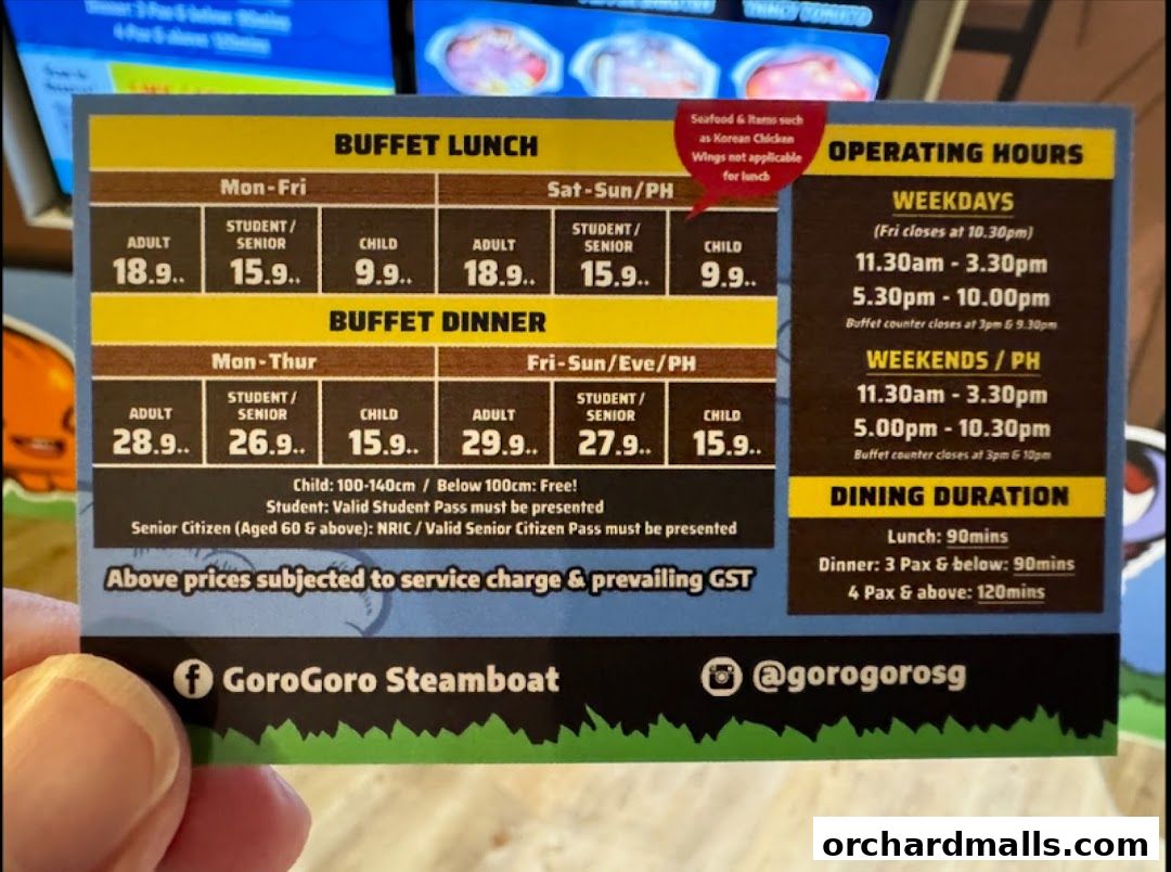 GoroGoro Steamboat  Korean Buffet  The Centrepoint