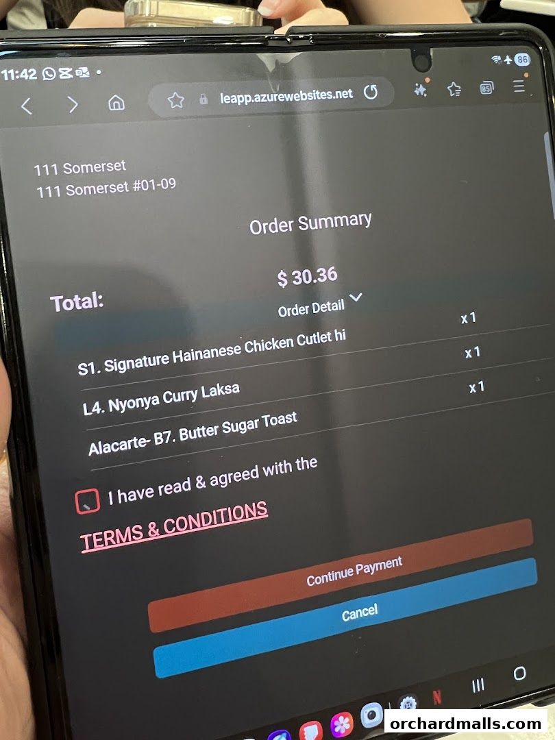 Menu page for Great Nanyang Heritage Cafe 大南洋 Somerset