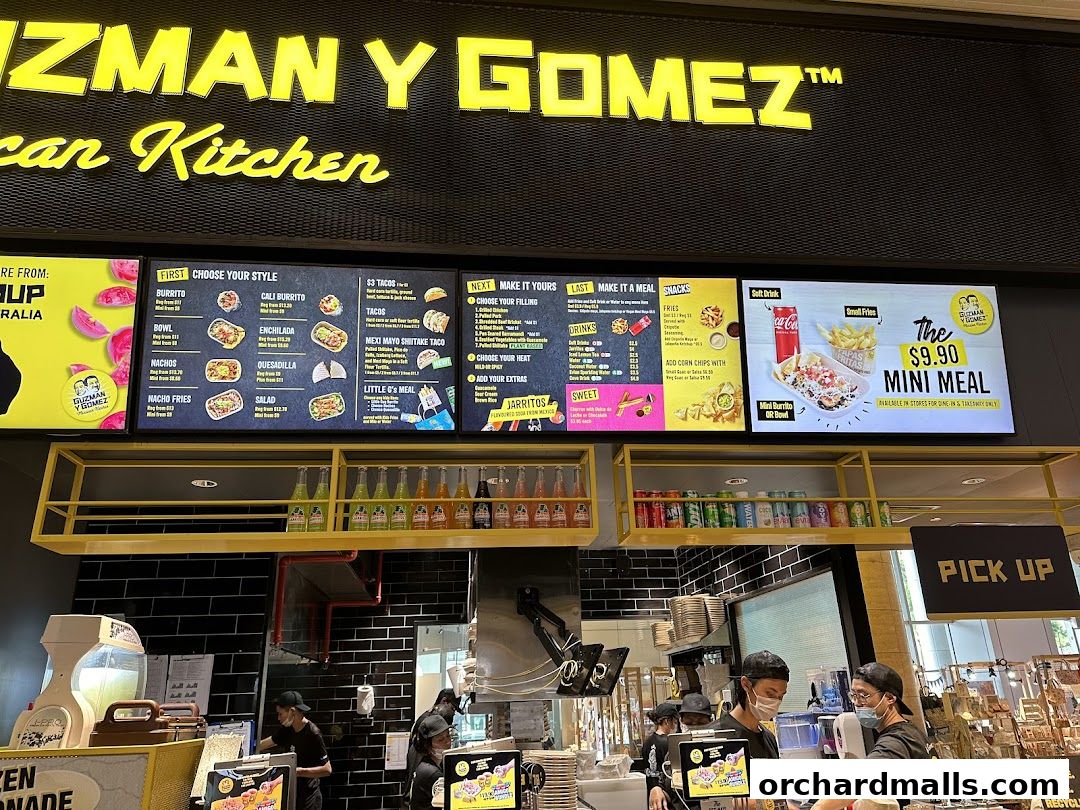 Menu page for Guzman y Gomez - Orchard Gateway