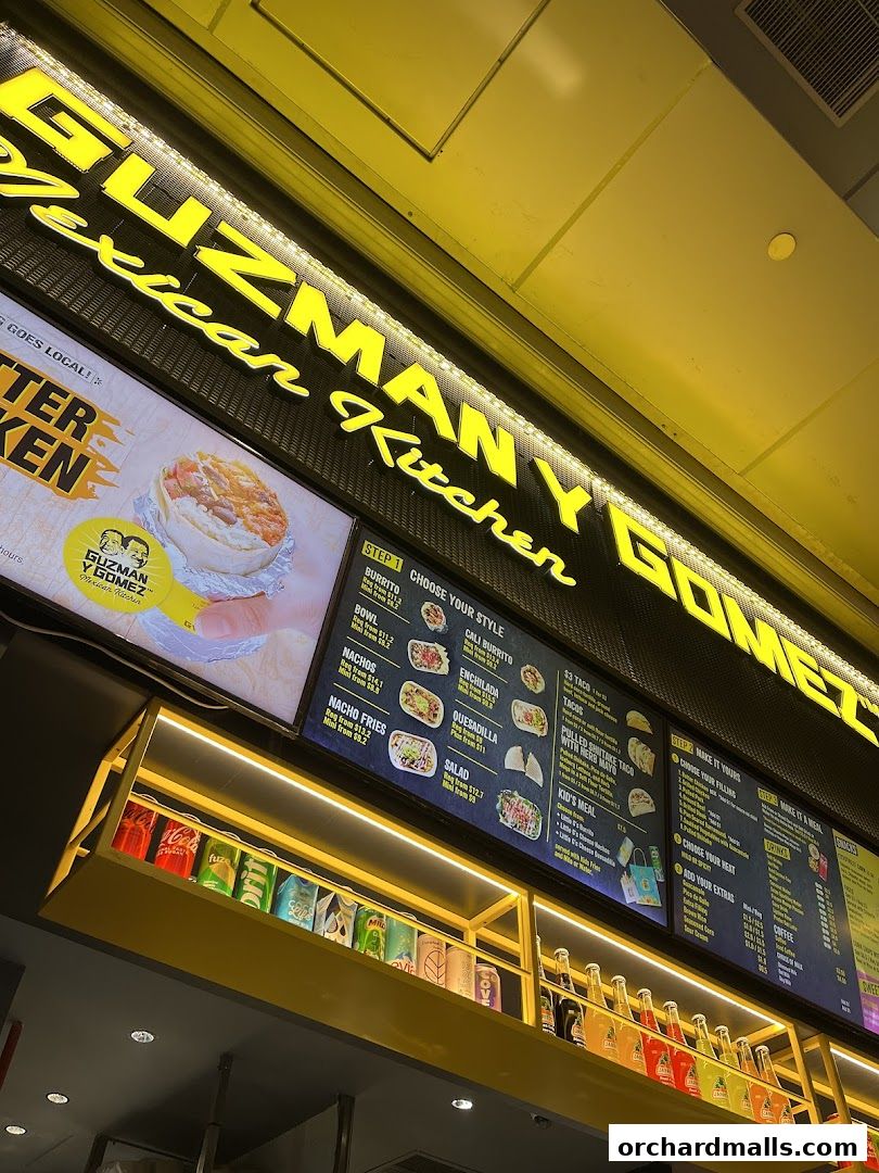 Menu page for Guzman y Gomez - Orchard Gateway