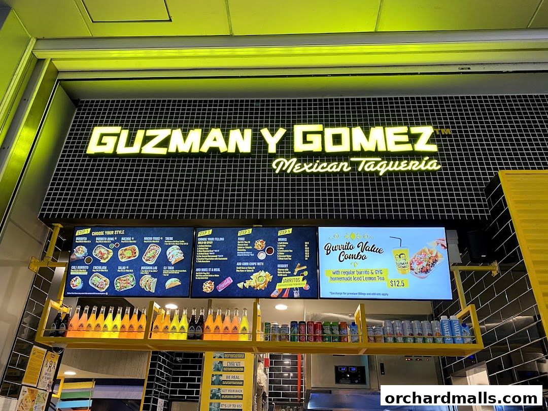 Menu page for Guzman y Gomez - Orchard Gateway