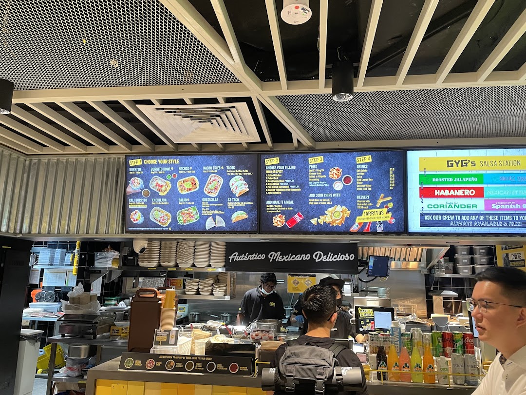 Menu page for Guzman y Gomez