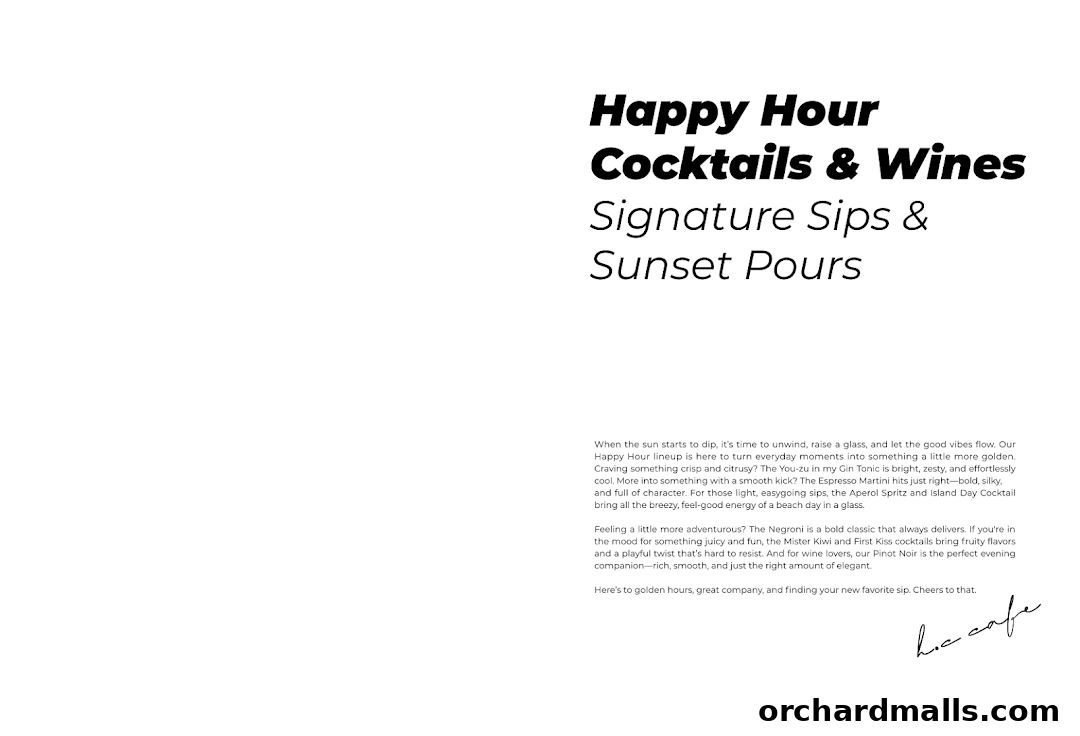 Menu page for HC halcyon  crane