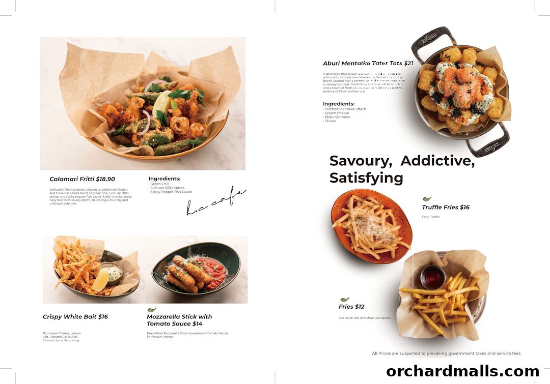 Menu page for HC halcyon  crane